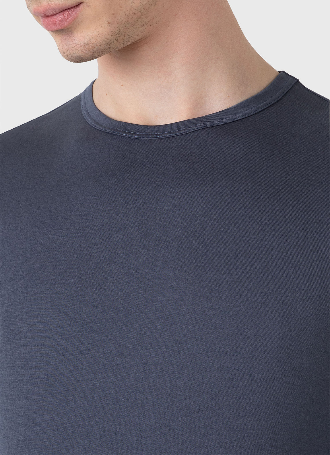 Men's Long Sleeve Classic T-shirt in Slate Blue