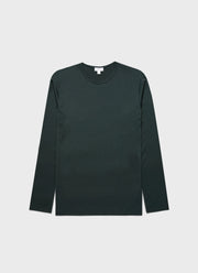 Men's Classic Long Sleeve T-shirt in Holly Green