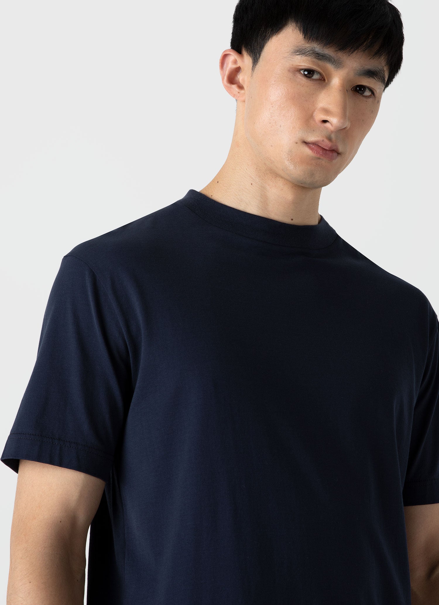 Mens mock deals neck tee