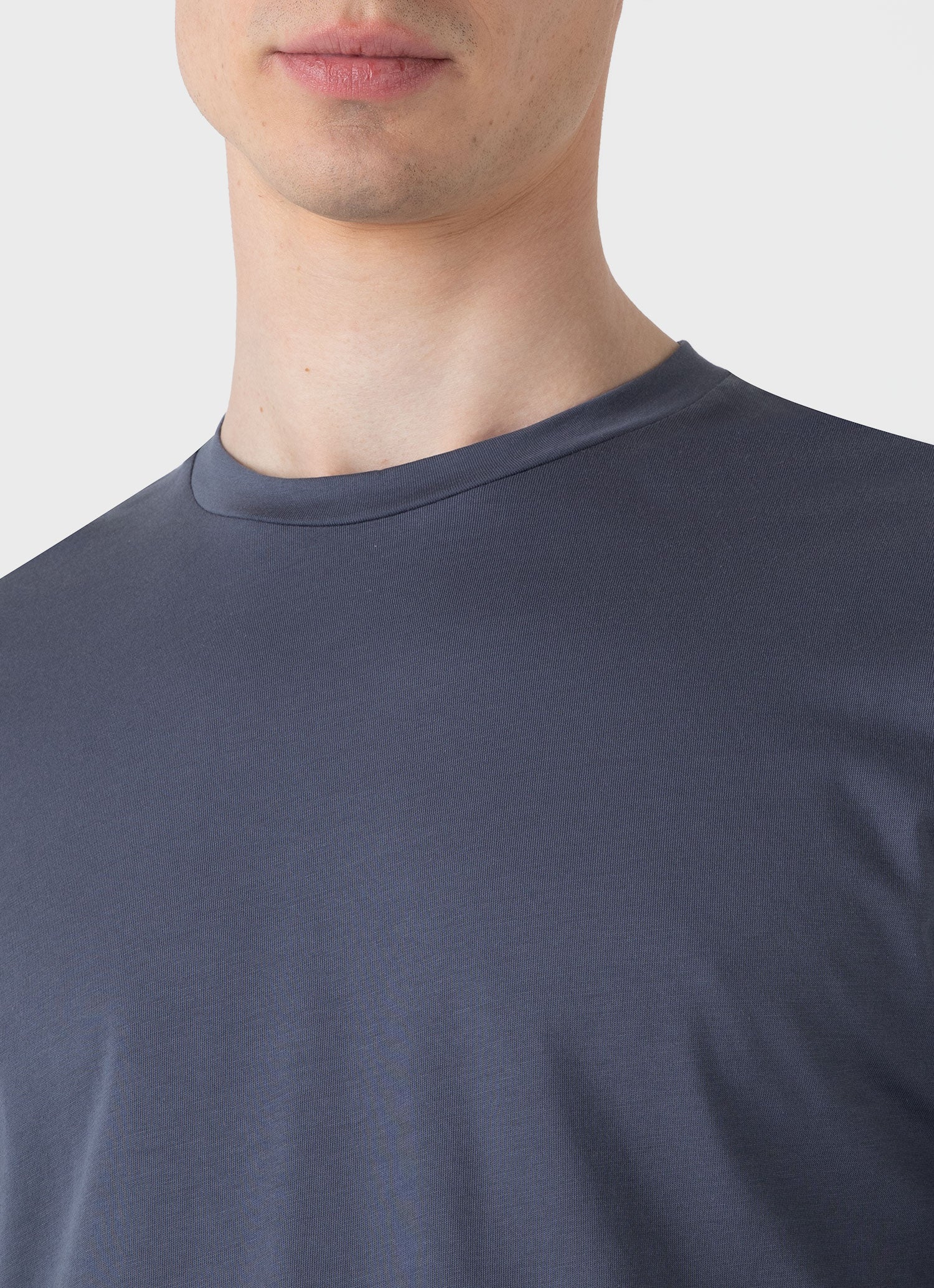 Men's Long Sleeve Riviera Midweight T-shirt in Slate Blue