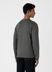 Men's Long Sleeve Riviera Midweight T-shirt in Drill Green