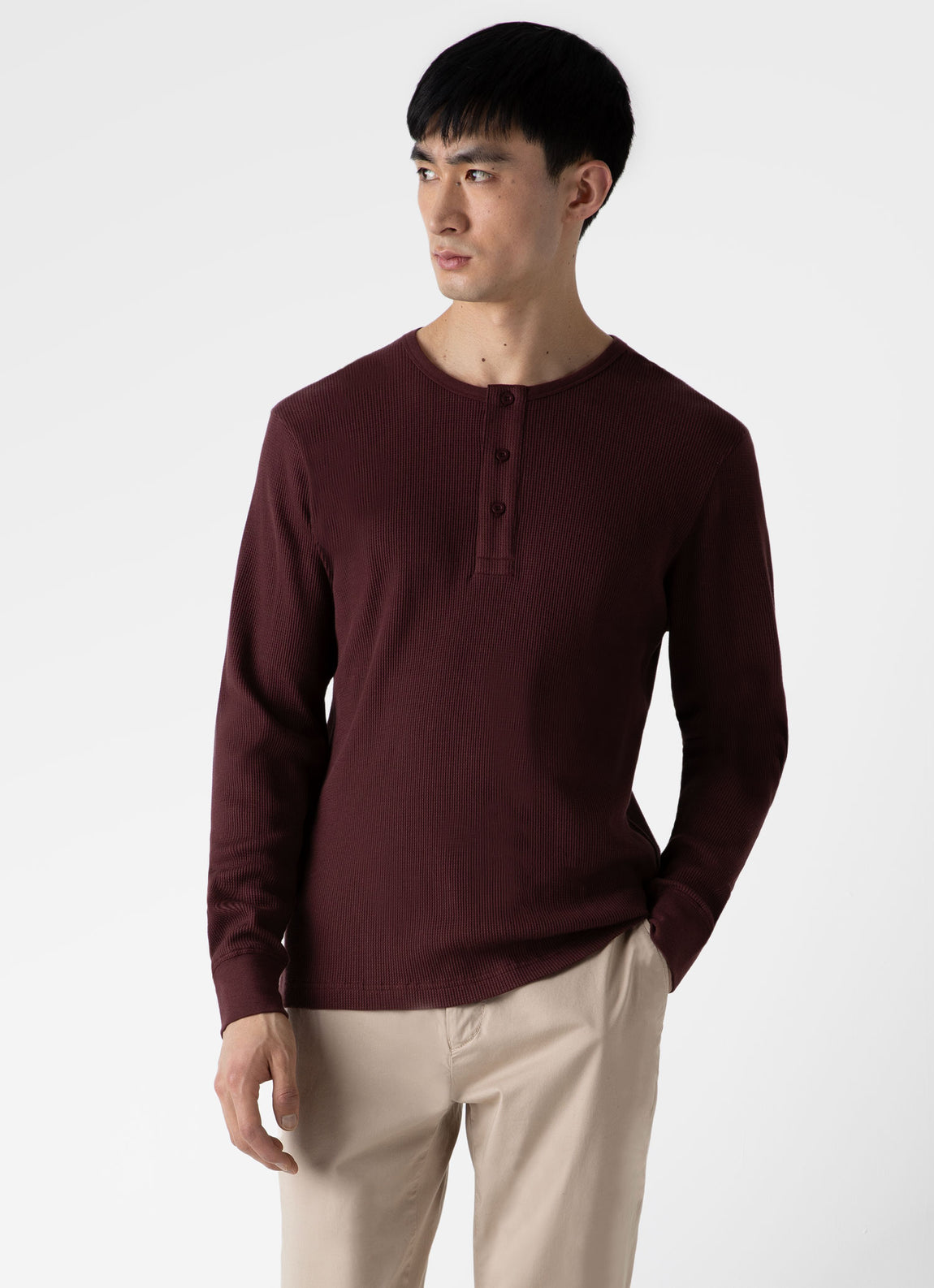 men's waffle henley shirts - OFF-50% >Free Delivery