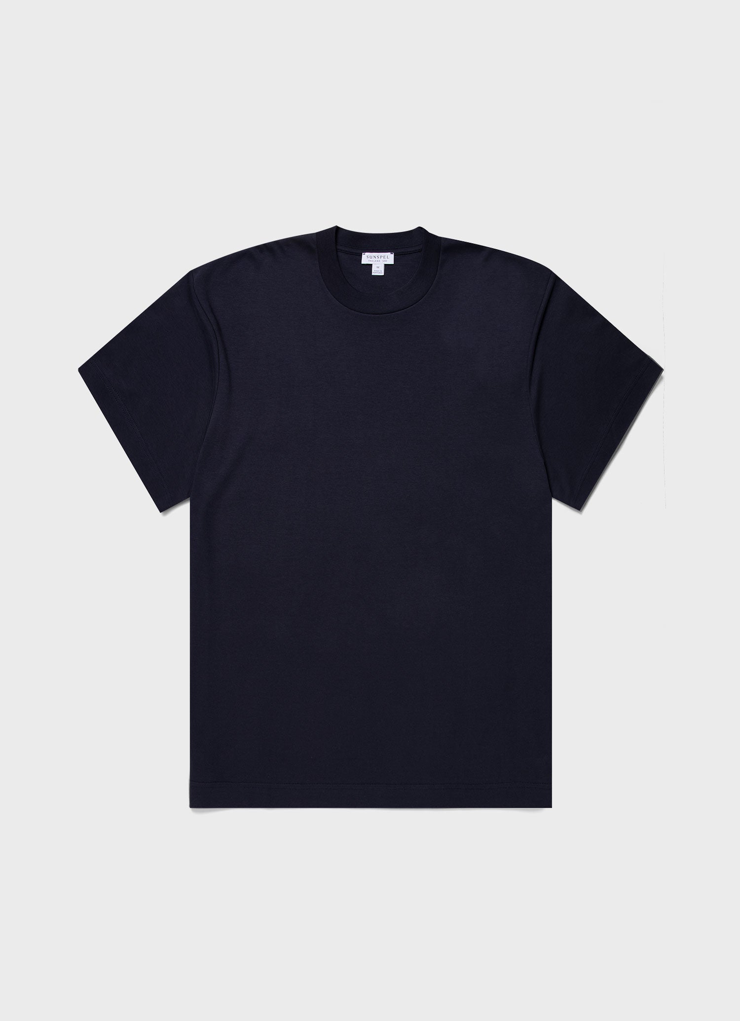 Men's Oversized Heavyweight T-shirt in Navy | Sunspel