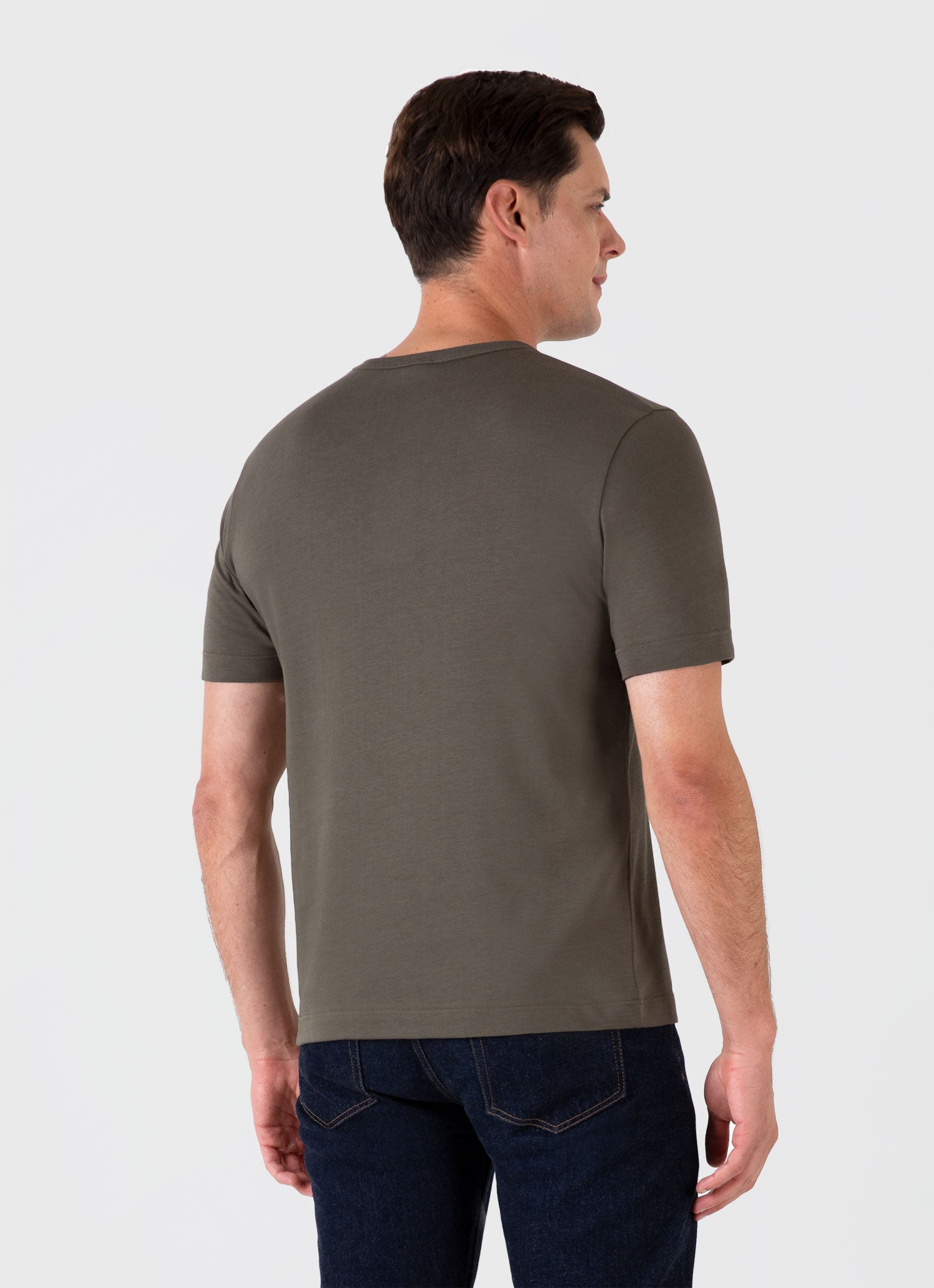 Men's Single Jersey T-shirt in Khaki