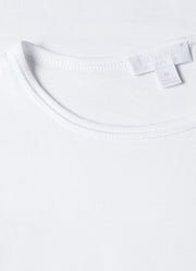 Men's Sea Island Cotton Underwear T-shirt in White