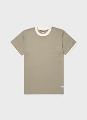 Men's Sunspel x Nigel Cabourn Carbon Brushed T-shirt in Earth