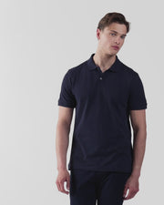 Men's Piqué Polo Shirt in Navy