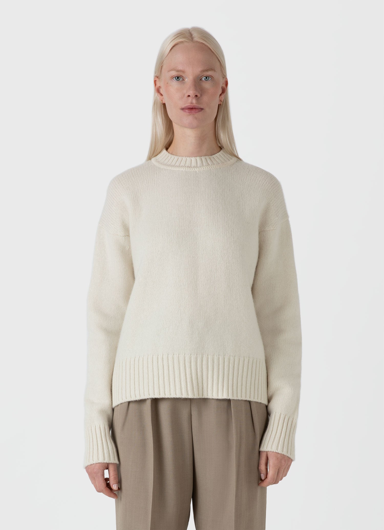 Women's Roxburgh Cashmere Jumper in Undyed