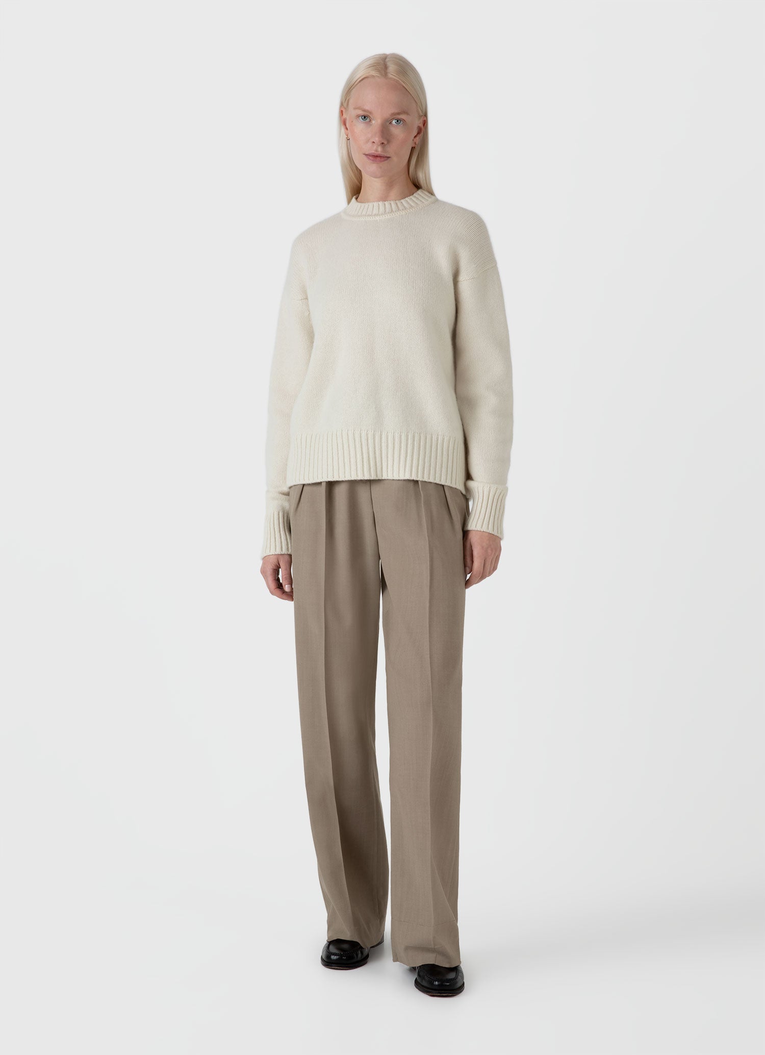 Women's Roxburgh Cashmere Jumper in Undyed