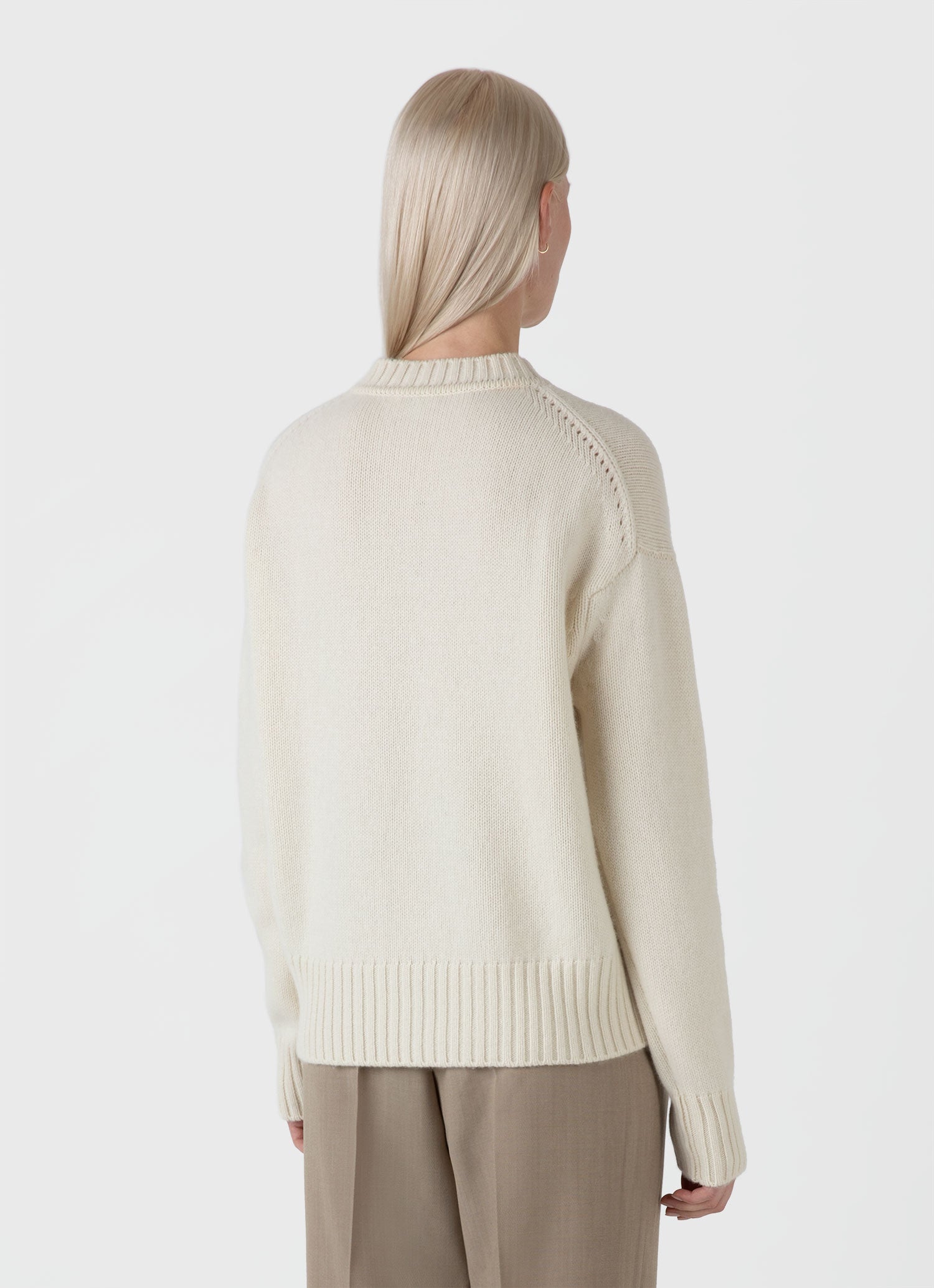 Women's Roxburgh Cashmere Jumper in Undyed