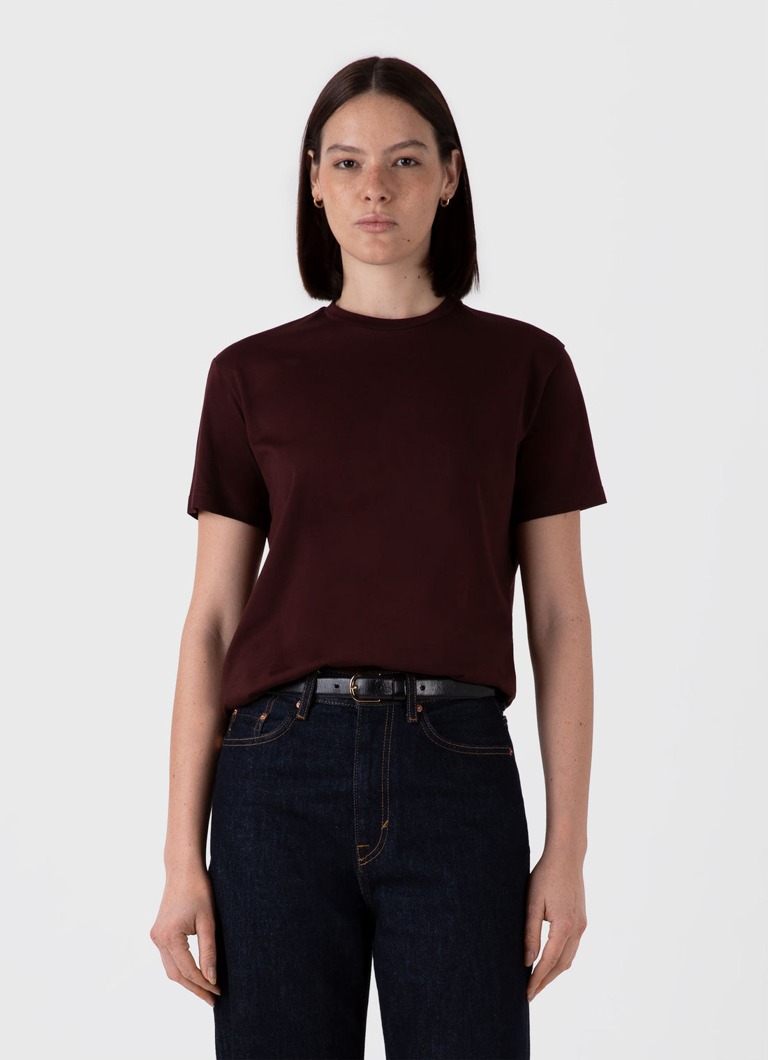 Women's Boy Fit T-shirt in Raisin