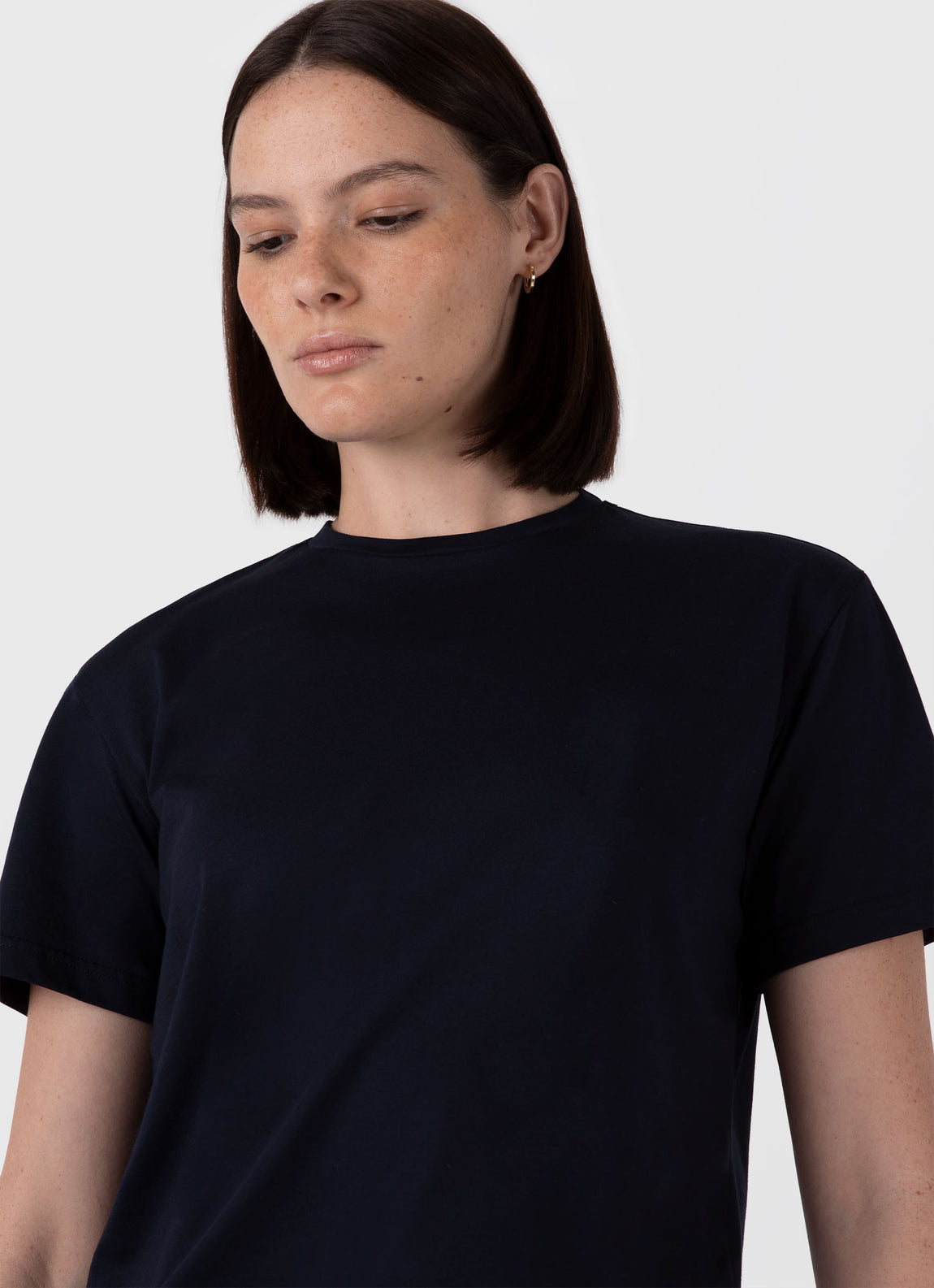 Women's Boy Fit T-shirt in Midnight Navy