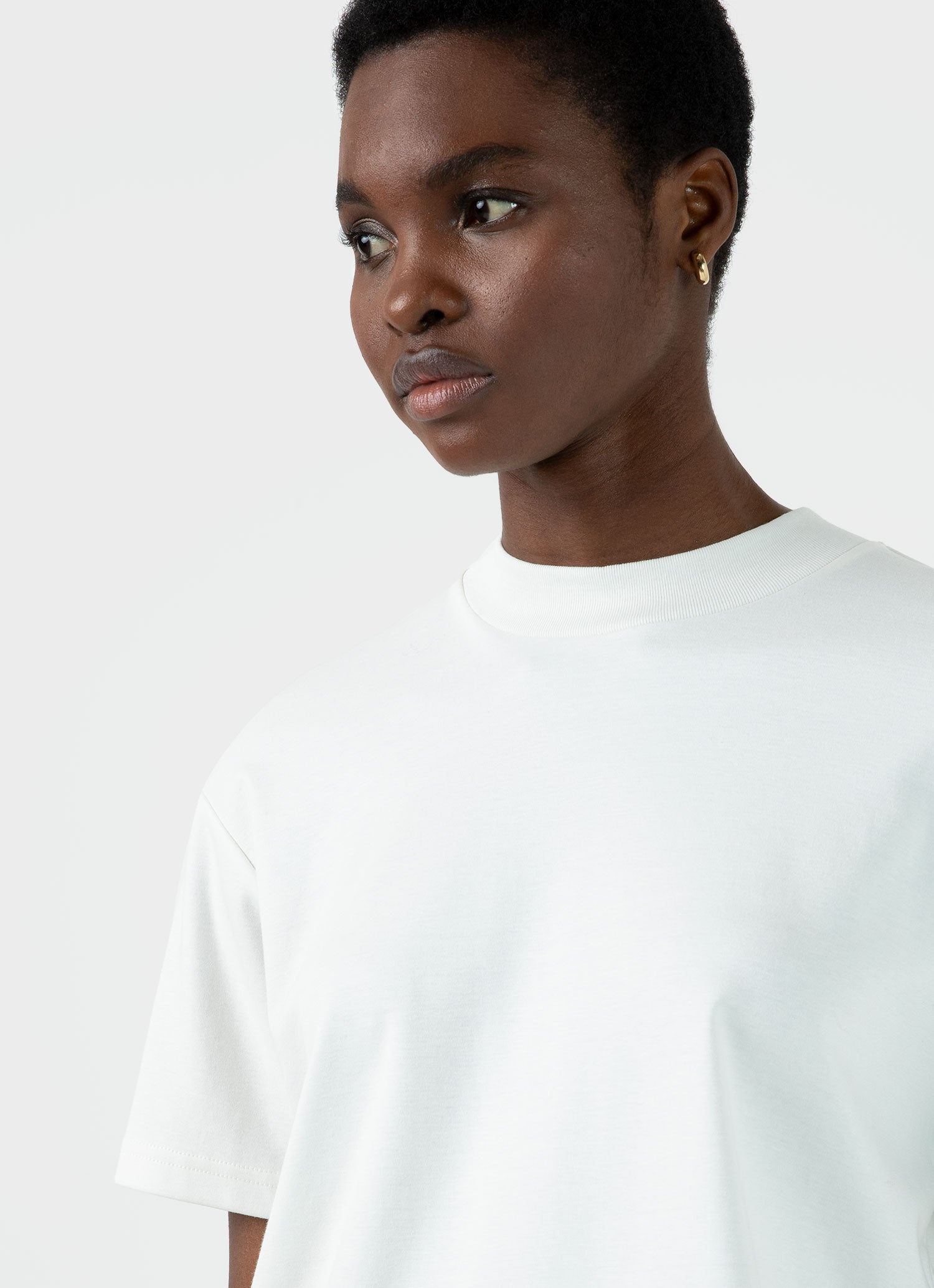 Women's mock neck t shirt top