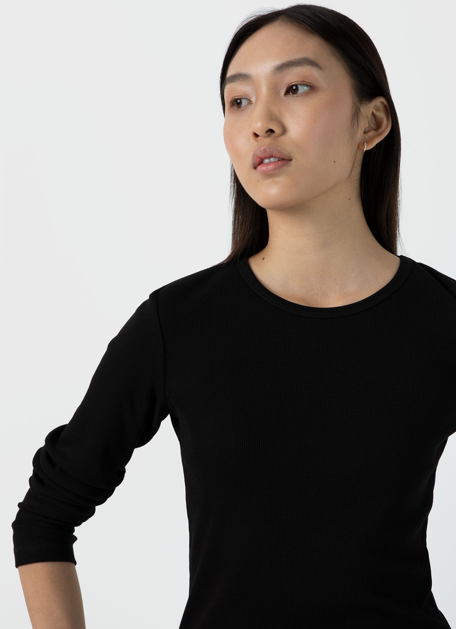 Long Sleeve Ribbed T-shirt