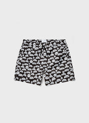 Men's David Shrigley Swim Shorts in Black