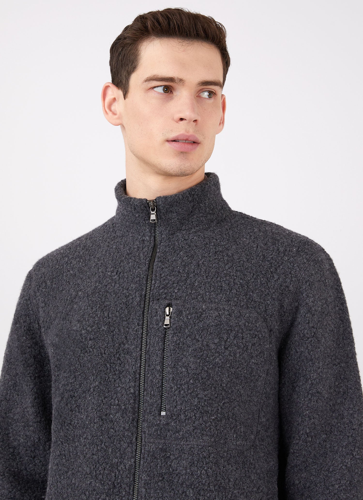 Fleece hotsell wool jacket