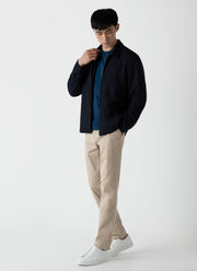 Men's Panama Harrington in Navy