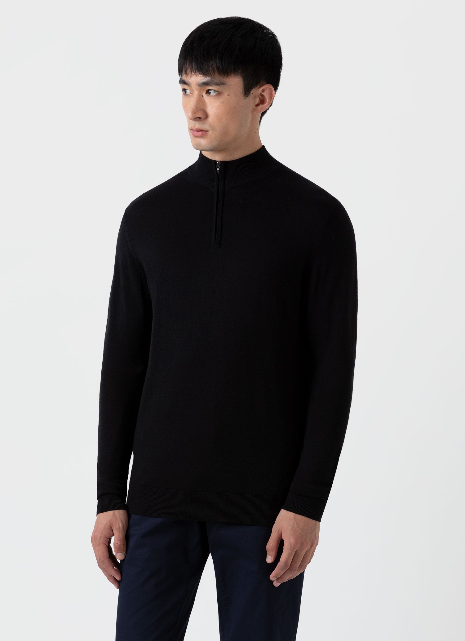 Merino zip clearance neck