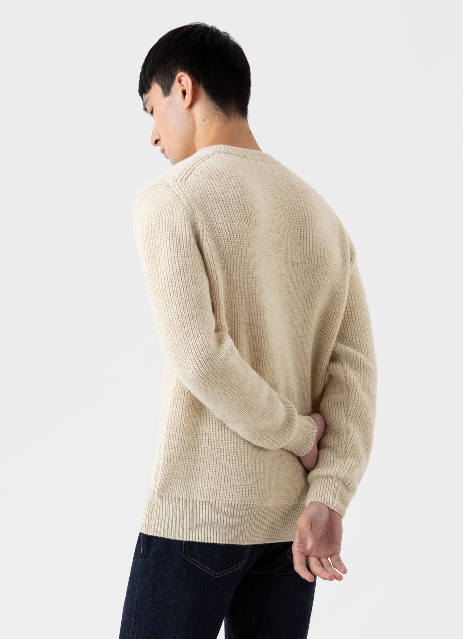 Beige wool clearance jumper