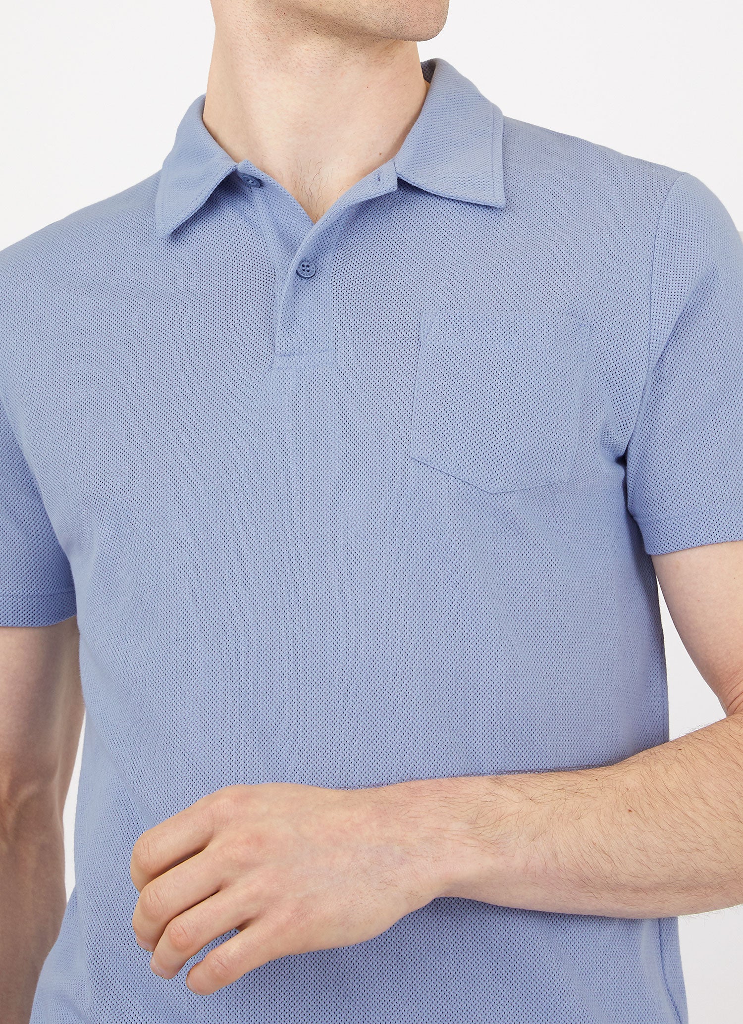 Men's Riviera Polo Shirt in Polar Blue