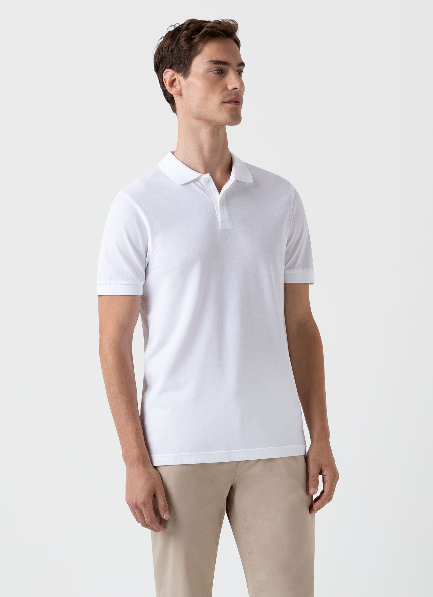 White store pique polo