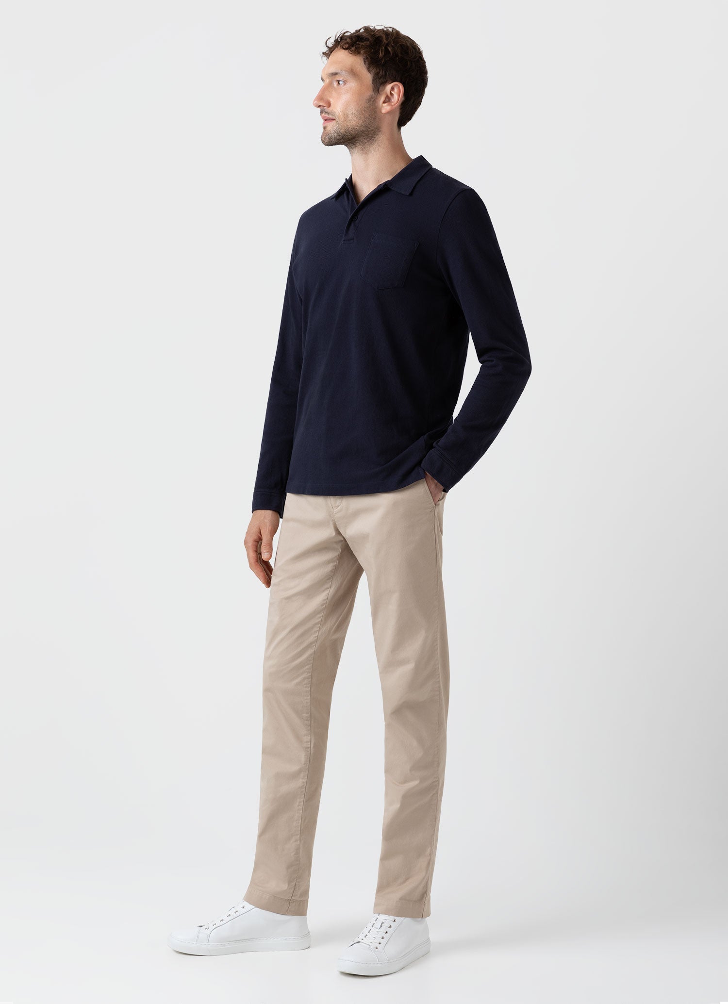 Navy blue polo hot sale and khaki pants