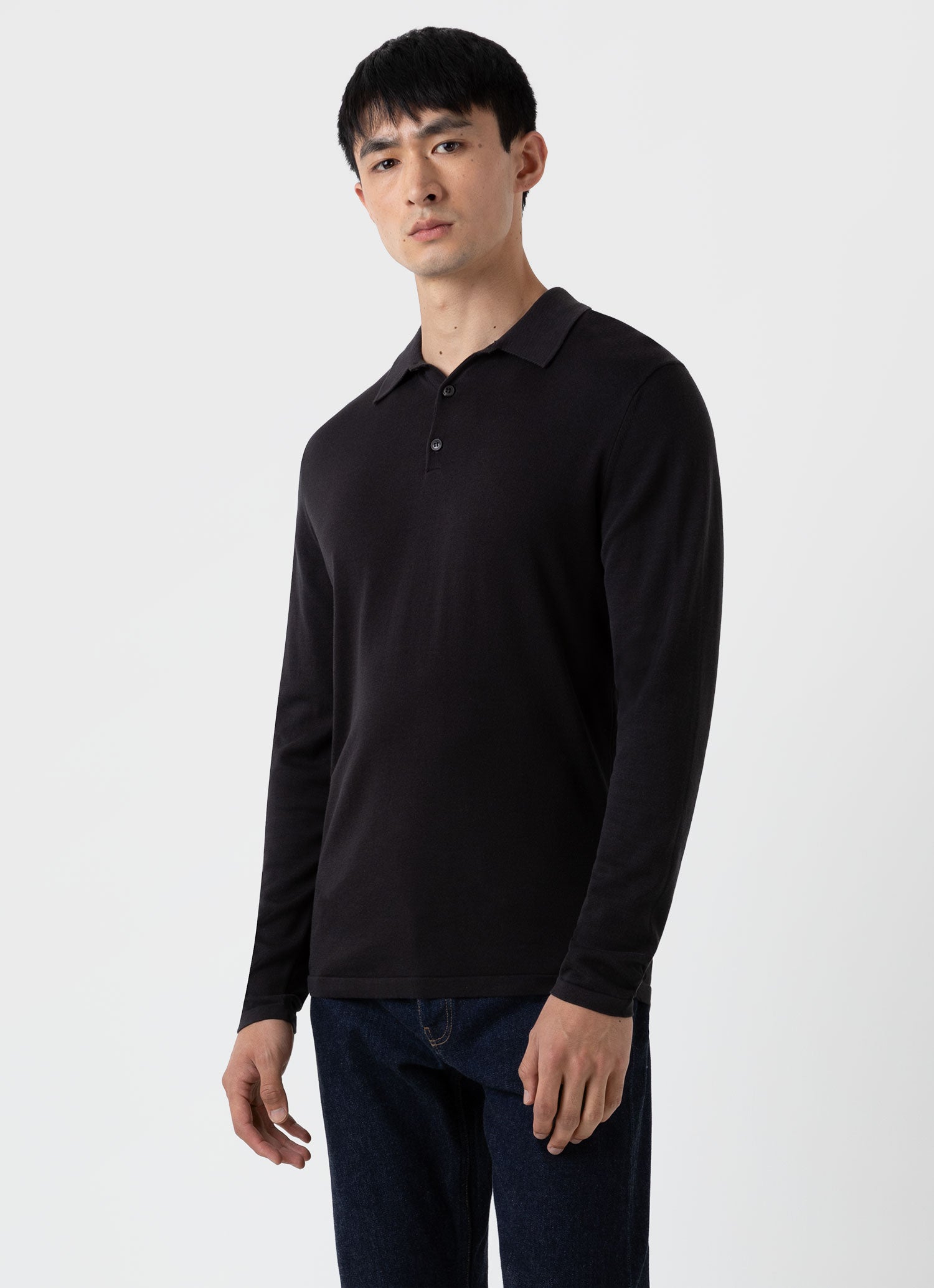 Zip up polo discount shirt long sleeve