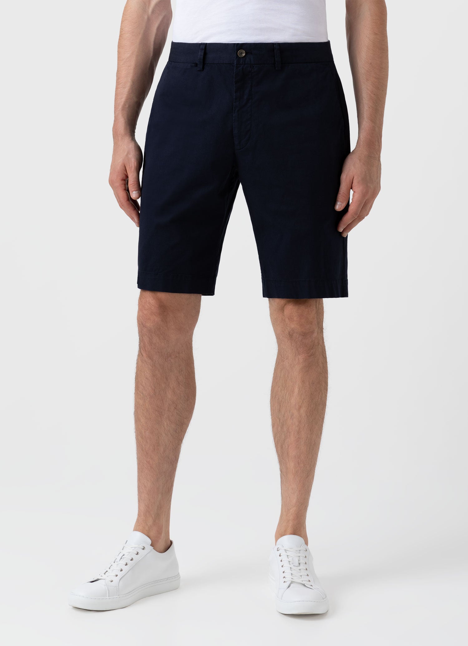 Stretch Cotton Twill Chino Shorts