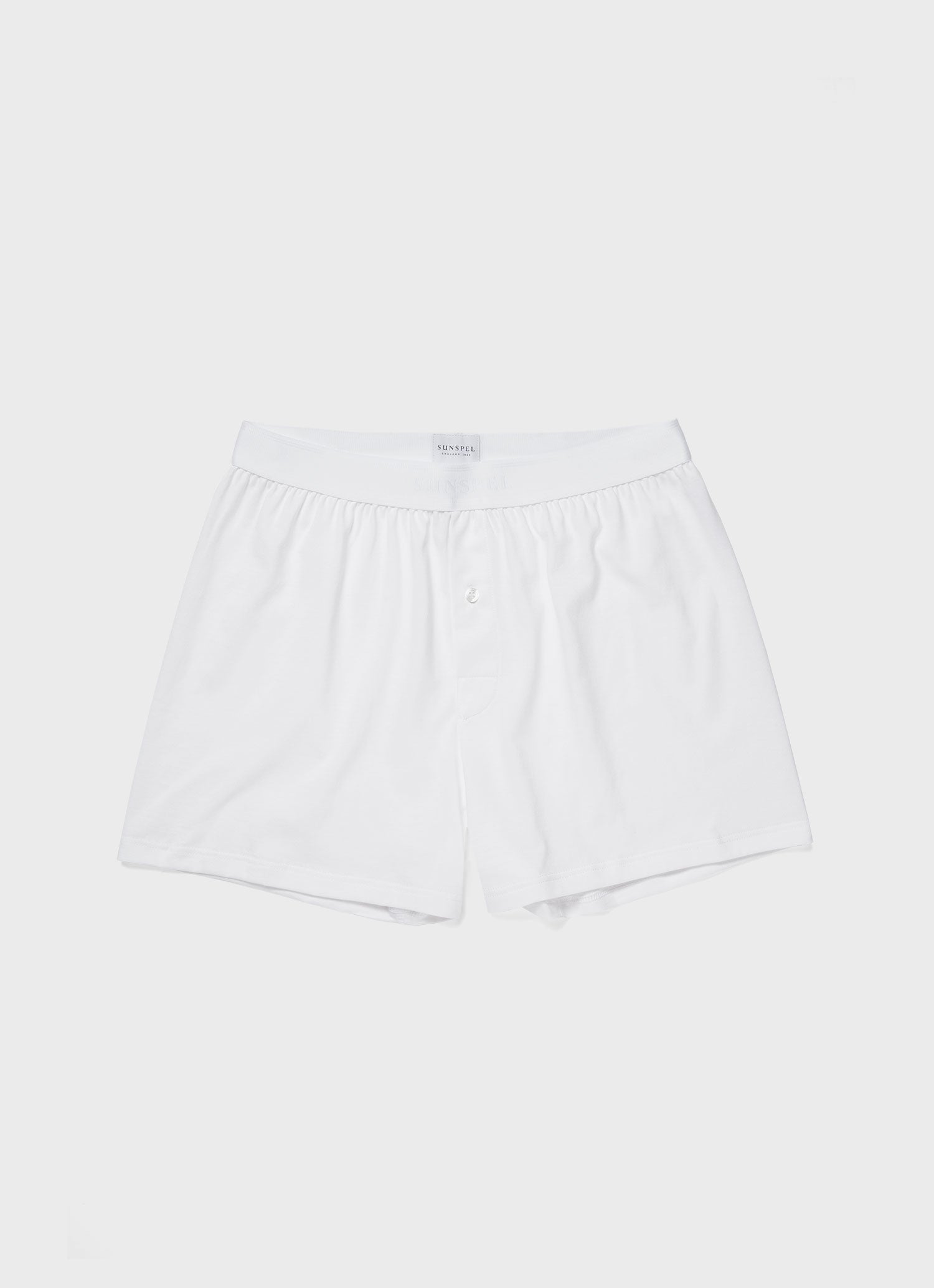 Superfine Cotton One-Button Shorts