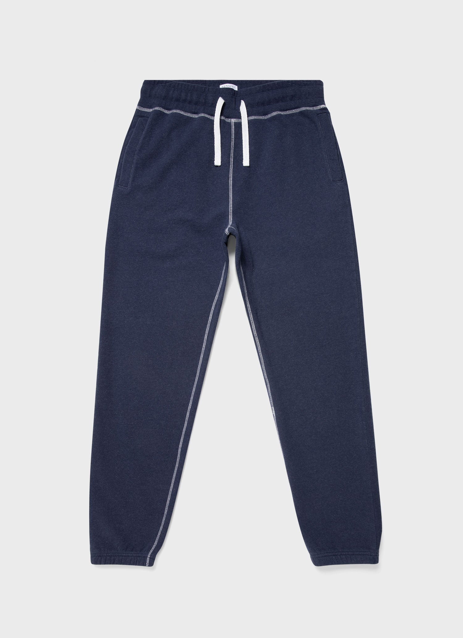 Men's Fleeceback Sweatpants in Navy Melange