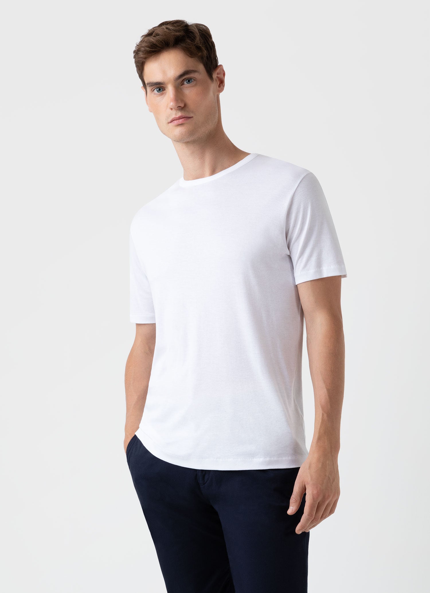 White cotton t shirts sale