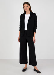 Women's Milano Knit Blazer in Black