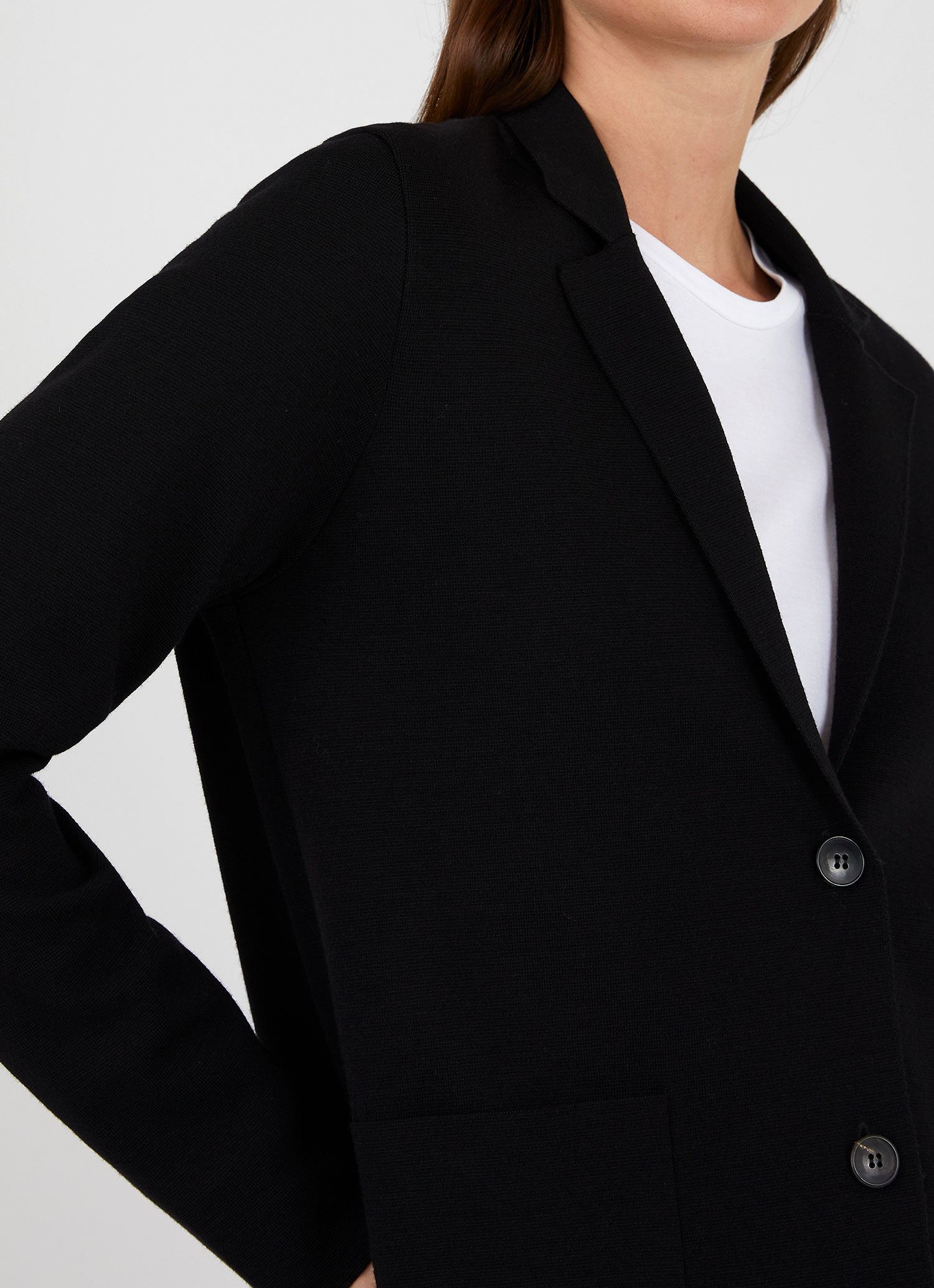 Women's Milano Knit Blazer in Black