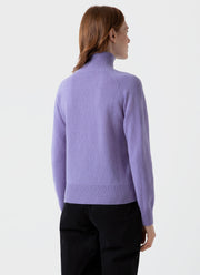 Women's Lambswool Funnel Neck Jumper in Heather