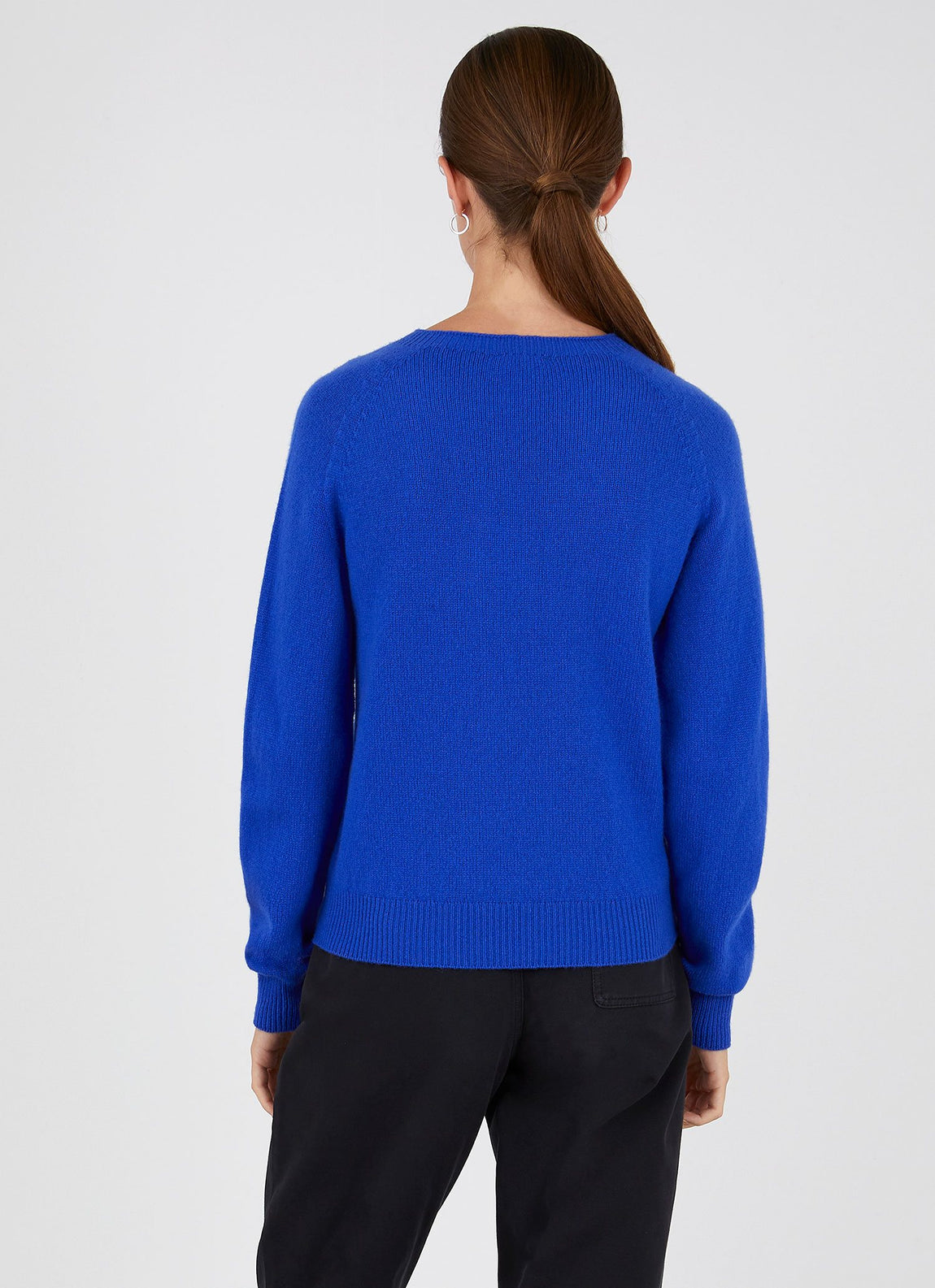 Women's Lambswool Crew Neck Jumper in Klein