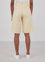 Women's Linen Lyocell Short in Light Beige