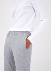 Women's Loopback Sweatpants in Grey Melange